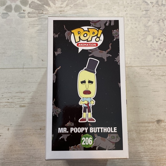 Funko Pop Mr Poopy Butthole #206 Rick and Morty Exclusive Figure - Picture 7 of 9